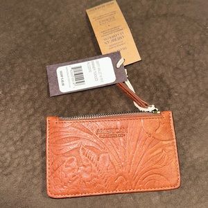 American eagle leather card holder wallet